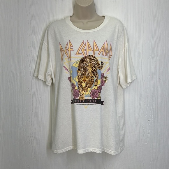 Vinyl Threads - Def Leppard 1987 Tour Colorful Graphic  T Shirt Size XL - Picture 2 of 10